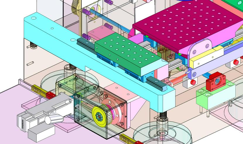 Bild 13: CAD mechanische Konstruktionen, Schwerpunkt Entwicklung, Maschinenbau, Werkzeugmaschinen, Automatisierung, Automotive, Mechatronik und Elektrotechnik. 