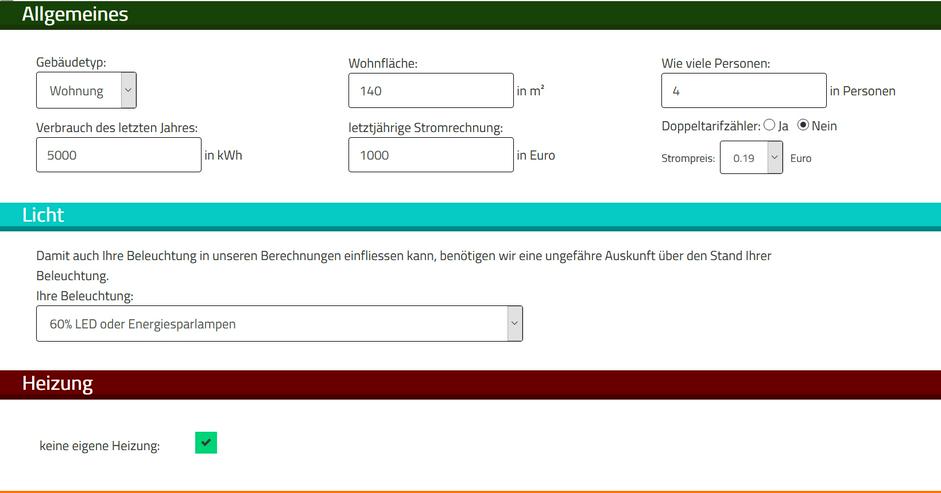 Bild 6: Stromrechner, der mit 1h Aufwand viele € einsparen kann