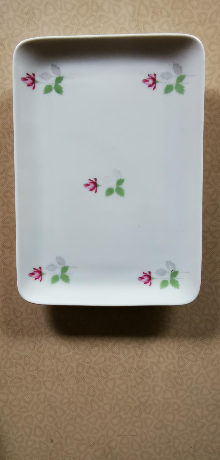 Kuchenplatte + Vorlegeplatte + Mitteldecke  Rosendekor
