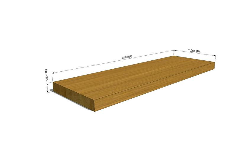 Bild 6: FENSTERBRETT BUCHENHOLZ MASSIVHOLZ FENSTERBANK POLIERT UNBEMALT 85x28x4cm