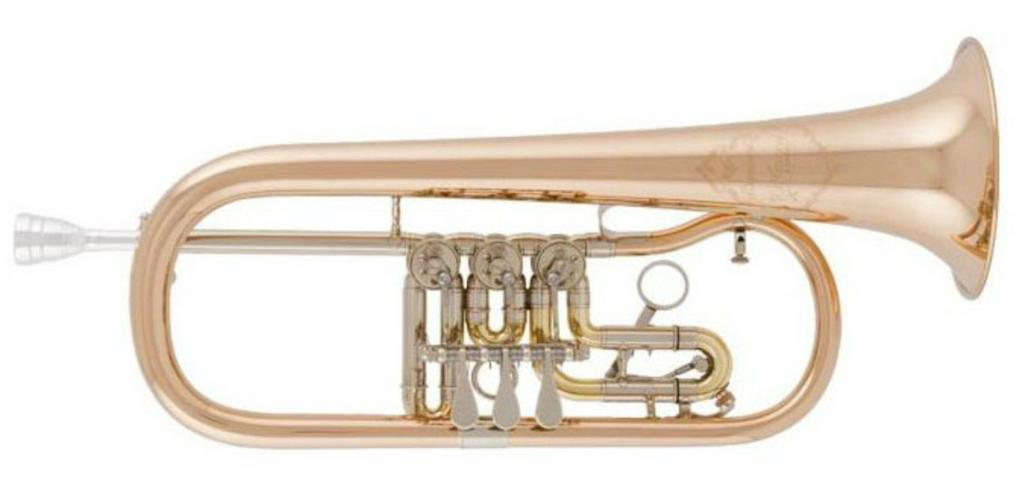 Cerveny Konzert - Flügelhorn Mistrinanka CVFH 703, Goldmessing, NEU - Blasinstrumente - Bild 1
