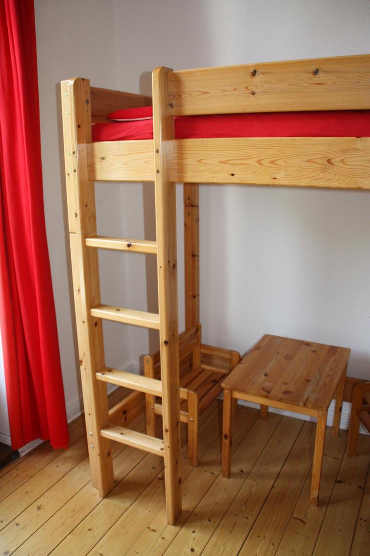 Thuka Kids Hochbetten - aus massiver Kiefer in Naturholz-Ausführung  mit Erhöhung und Sicherheitsumrandung - Betten - Bild 6
