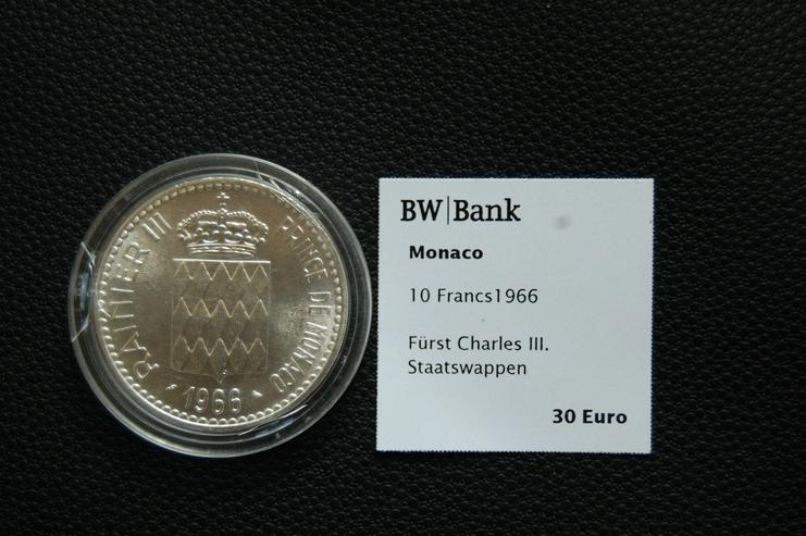 Bild 2: 10 Francs Silber Monaco
