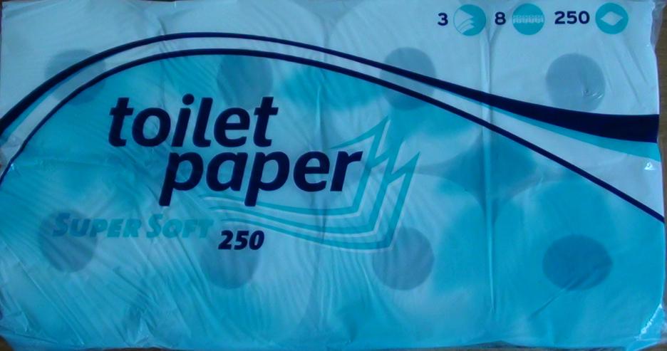 Toilettenpapier super soft 3 lagig 250 Blatt 8 Rollen