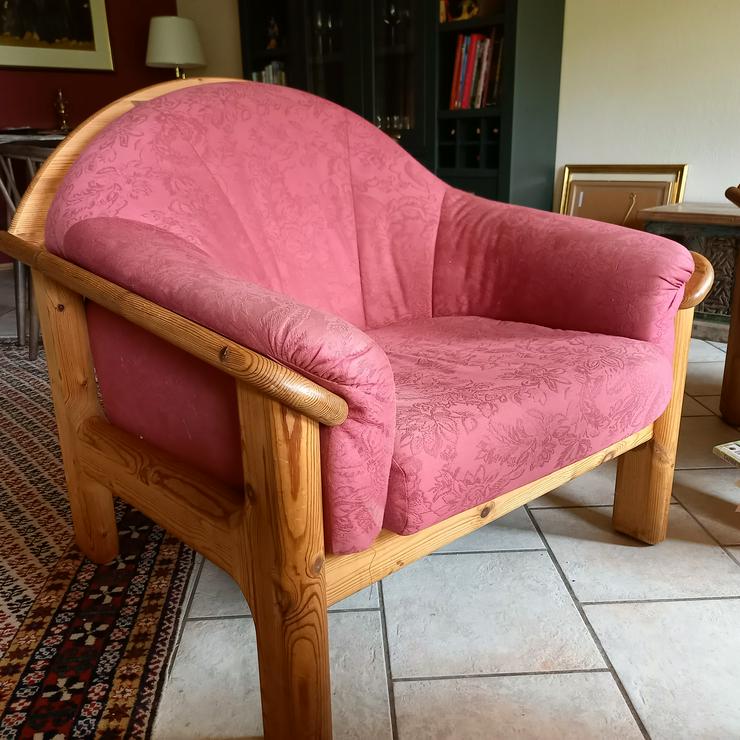 Bild 1: Biete für Selbstabholer 1 Sofa mit 3 Sesseln an
