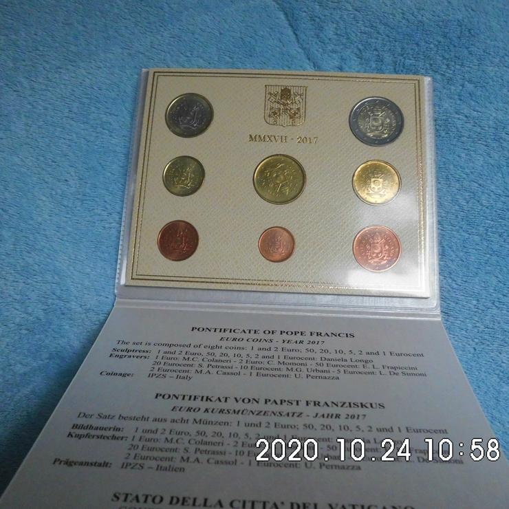 Bild 2: Kursmünzensatz Vatikan 2017