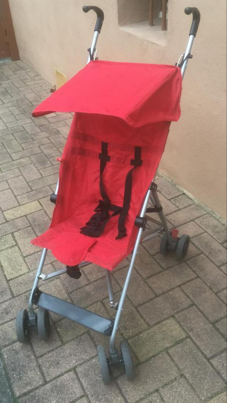 Sommerbuggy, rot mit Sonnendach - Kinderwagen - Bild 1