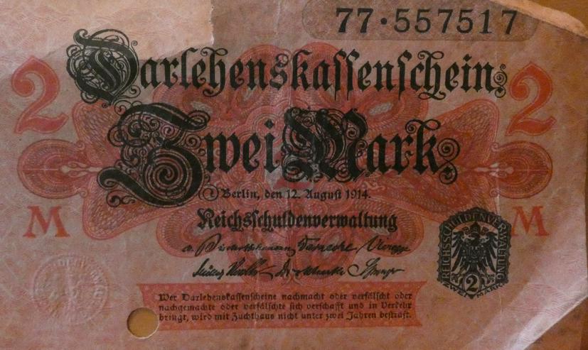 Bild 7: Banknoten 1912 bis1925