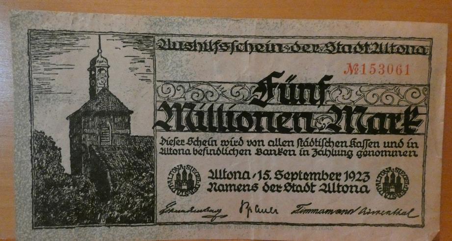 Bild 16: Banknoten 1912 bis1925