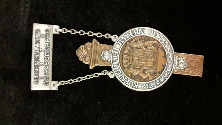 Wander-Medaille Königreich Bayern 4. Internationaler Steinachtalwanderung Hassenberg 1973