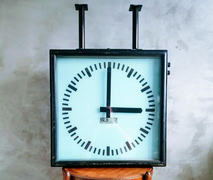 Bilateral, Eisenbahnuhr, Stationsuhr, Industrieuhr, modernistische Uhr | Loft, vintage  - Uhren - Bild 2