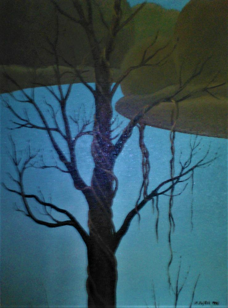 Bild 1: Antonín Vojtek, Baum, Öl auf Leinwand,