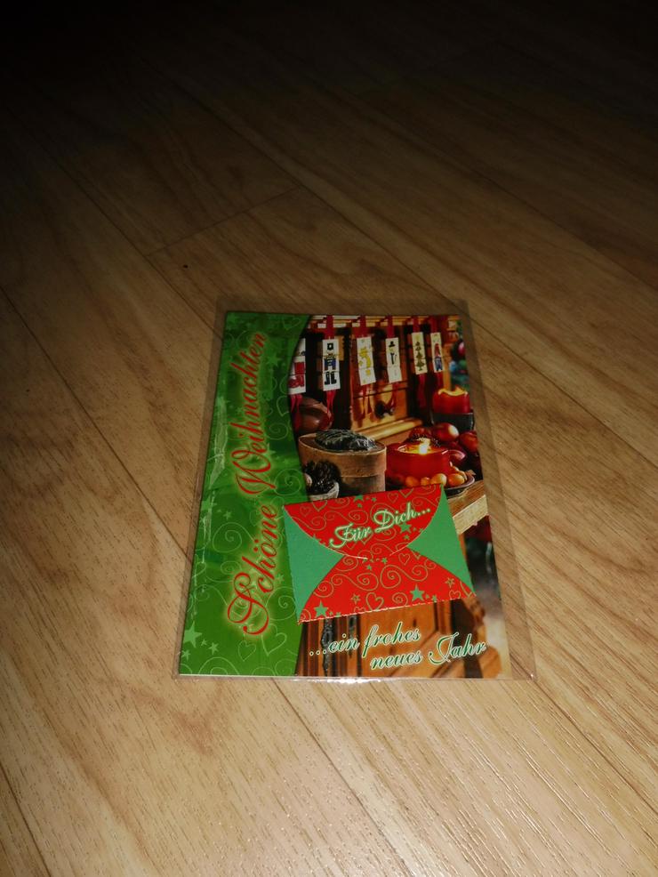 Bild 2: Weihnachtskarte mit mini Geschenkkarton Neu Originalverpackung