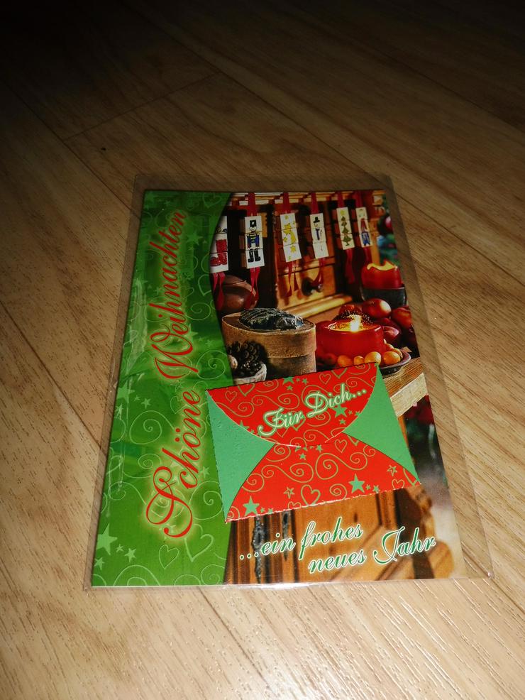 Weihnachtskarte mit mini Geschenkkarton Neu Originalverpackung - Weihnachtsdeko - Bild 1