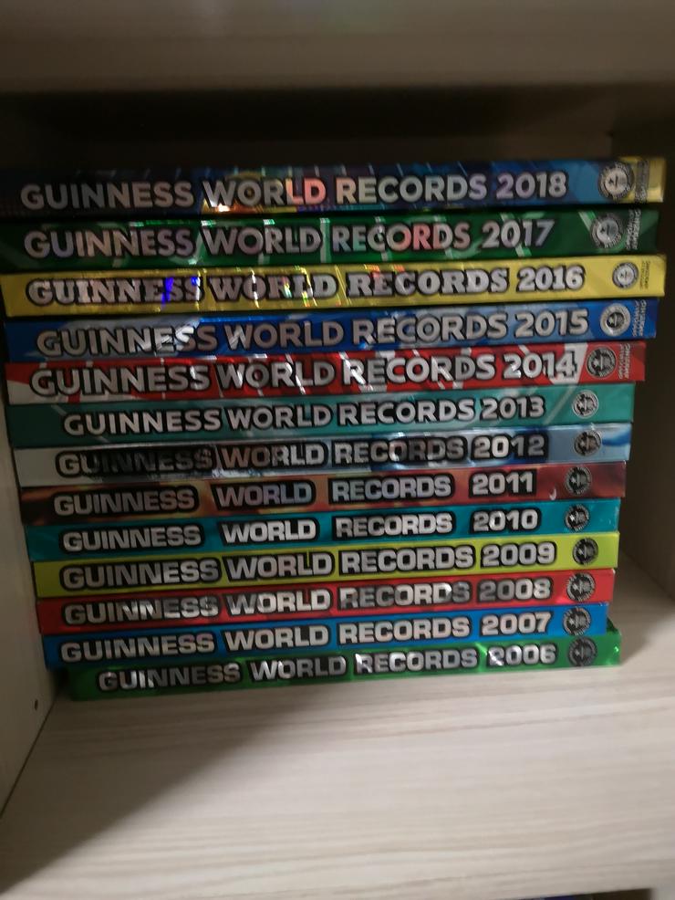 36 Guinness Buch der Recorde von 1983-2018 