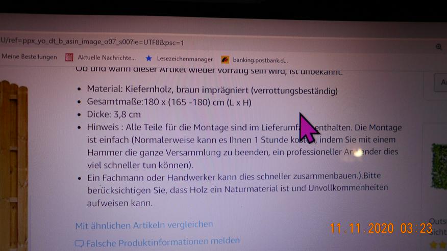 Bild 4: Wind-und Sichtschutz Holz zum selbst zusammenbauen/ nur zum abholen! Für Garten und Balkon zu verschenken!