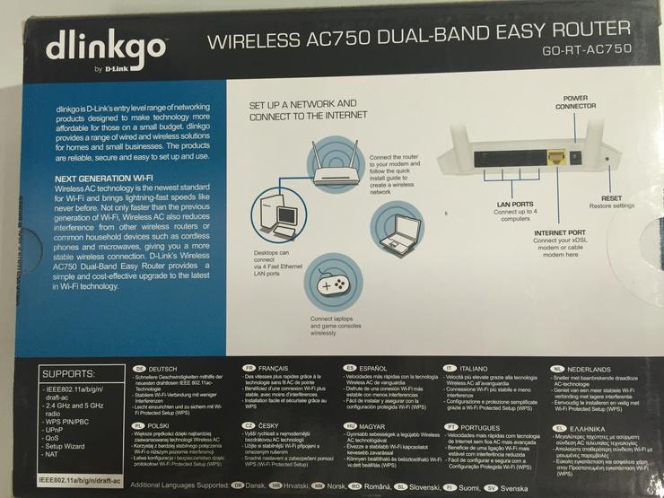 Bild 2: Wireless Router dlinkgo AC750 Dual-Band Easy Router Home Networking