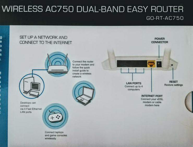 Bild 4: Wireless Router dlinkgo AC750 Dual-Band Easy Router Home Networking