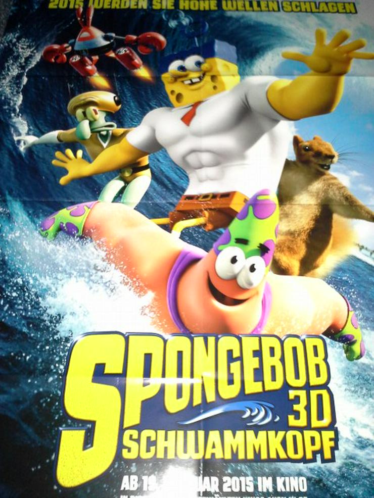 Bild 2: Antonio Banderas Spongebob Schwammkopf 3D Kinoplakat Poster A1
