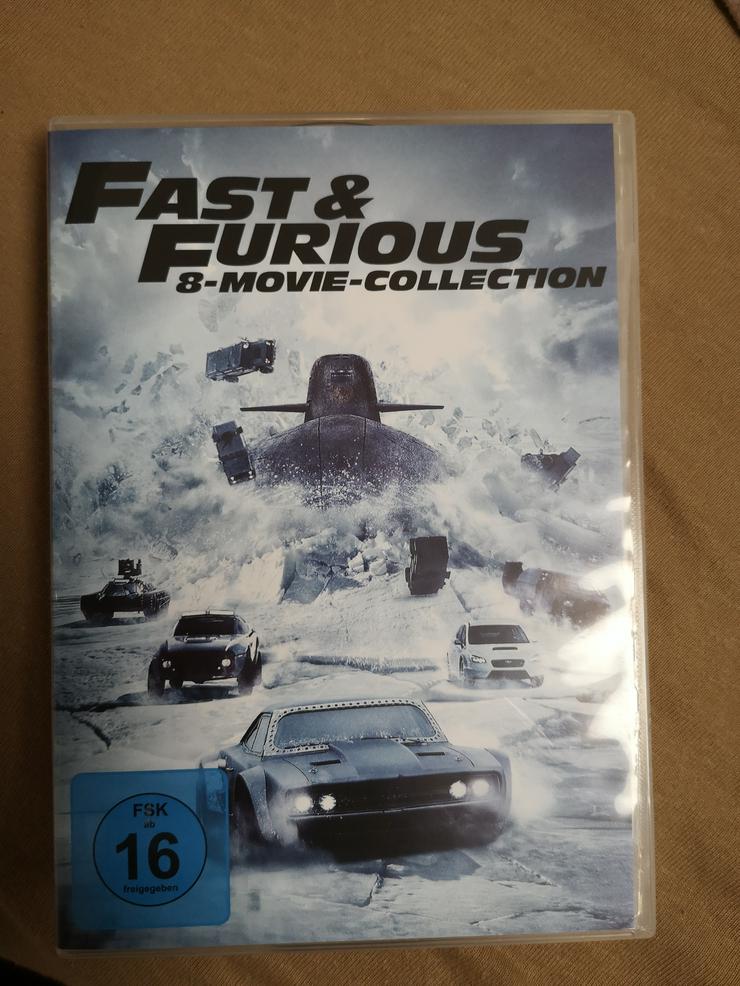 Fast and Furious 1-8 DVDs 