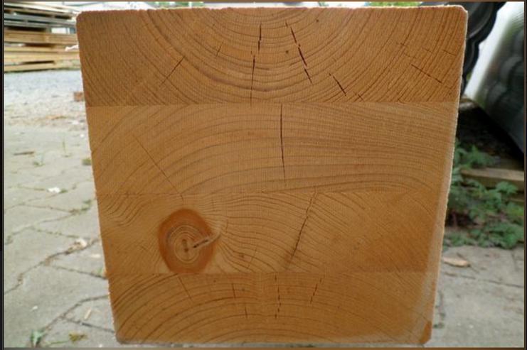 Leimholz Brettschichtholz BSH Leimbinder Holz 12x12 cm EUR/m