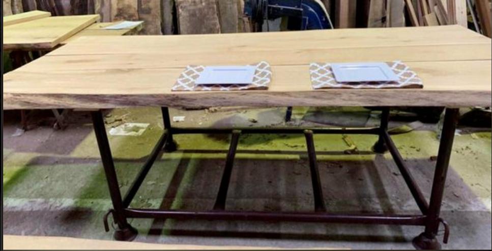 Eiche Tischplatte Tisch Esstisch Diele Bohle Massivholz 267EUR/qm - Esstische - Bild 1