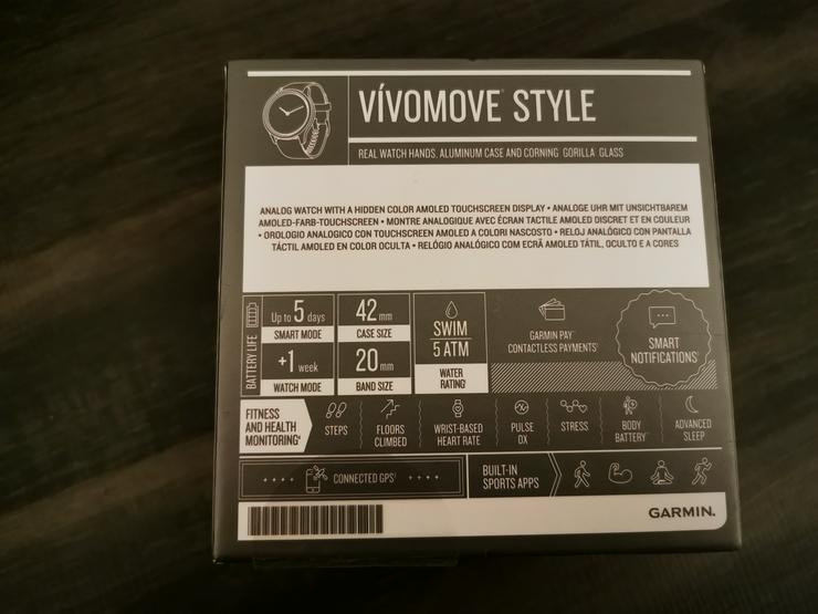 Bild 2: Garmin Vivomove Style schwarz