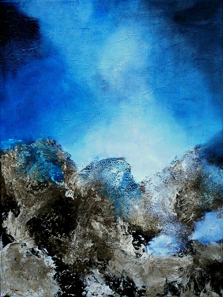 "Magischer Himmel 2" - Gemälde in Öl auf Leinwand mit Struktur - UNIKAT