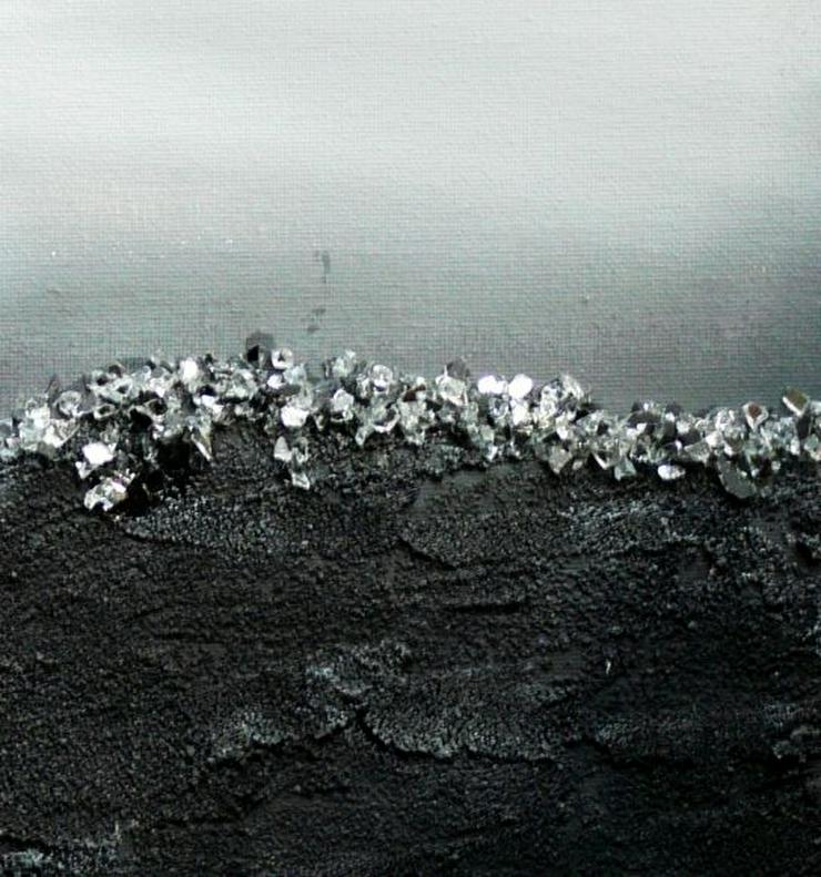 "Zeitgeist 3" - Gemälde in Acryl auf Leinwand mit Sand und Steinen - UNIKAT - Gemälde & Zeichnungen - Bild 2