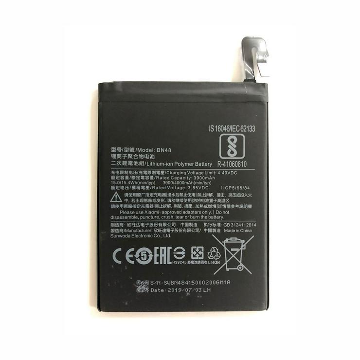 Akku für Xiaomi Redmi Note 6 Pro, 3900mAh/15.0WH 3.85V/4.40V BN48 Batterien