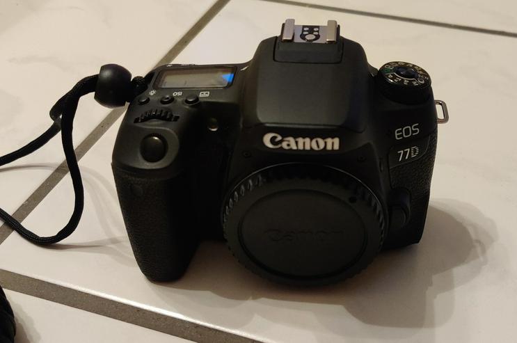 Bild 2: Canon EOS 77D inkl. 50mm Canon-Objektiv + Rucksack