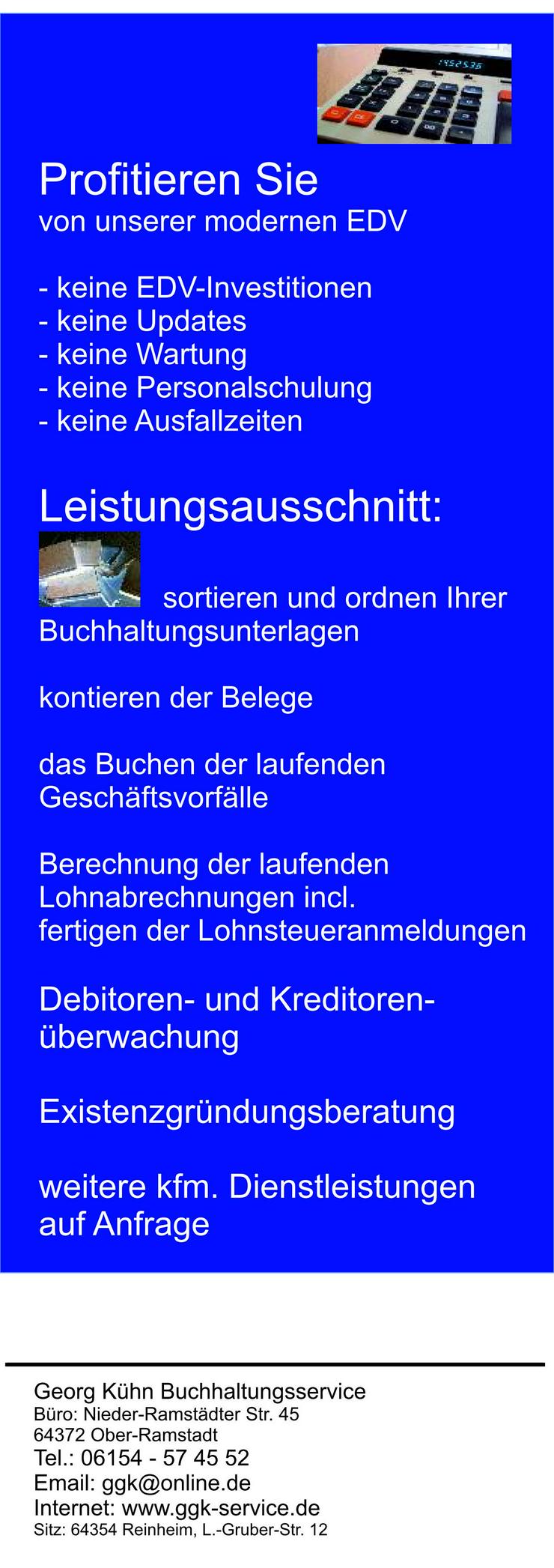 Bild 3: Buchhaltungs-Service, langjährig erfahrener Buchhalter, -buchen lfd. Geschäftsvorfälle-, kaufm.Dienstleistungen Südhessen.