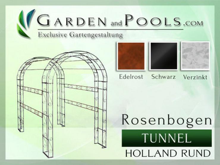 Metall- Eisen- Rosenbogen CHAMONIX Rund Tunnel Laube Breite 1,20-2,0 m - Weitere - Bild 1