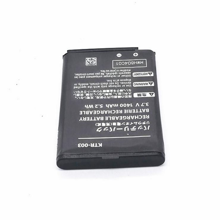 Akku für Nintendo 3DS N3DS, 1400mAh/5.2Wh 3.7V/4.2V KTR-003 Batterien