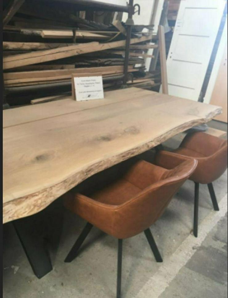 Eiche Tischplatte Massiv Baumstammtisch Massivholz 273, 38 EUR/qm - Weitere - Bild 2