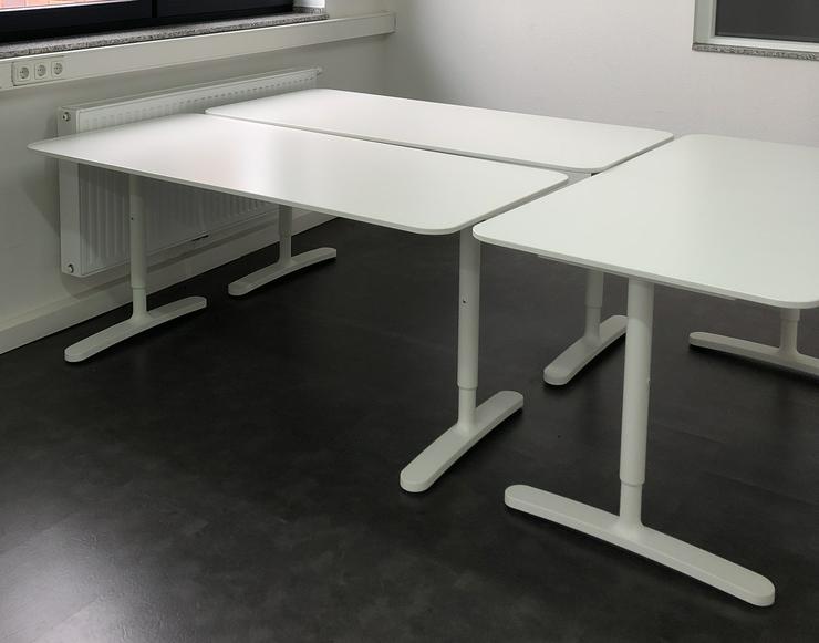 Bild 1: Schreibtisch Ikea Bekant, weiß 160x80 cm