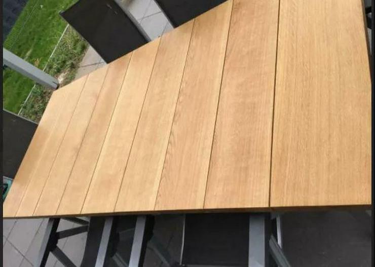 Eiche Tischplatte Massiv Gartentisch Lounge 80x250 cm 249,50 €/qm
