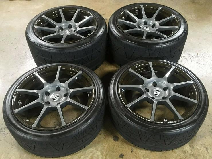 19″ Carbon fiber porsche wheels and tires