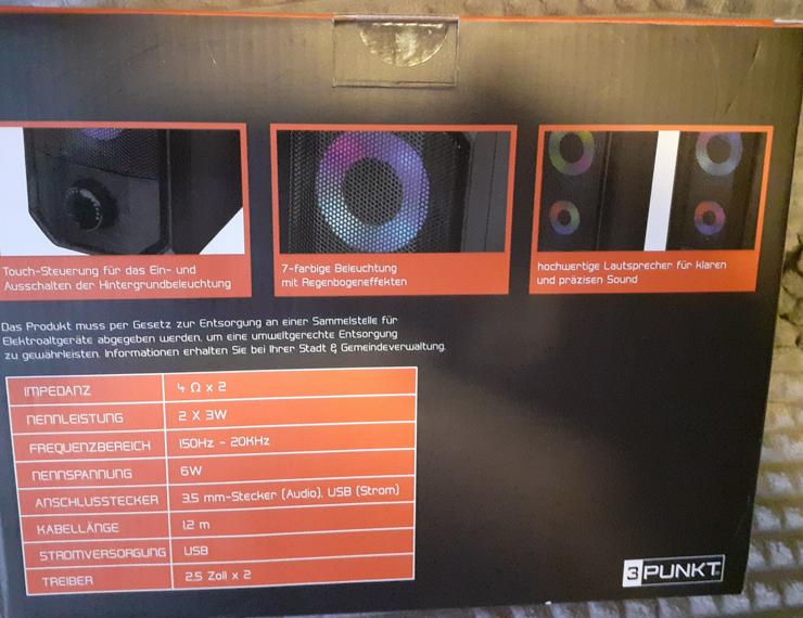 Stereo LED Gaming Lautsprecher - Lautsprecher - Bild 3
