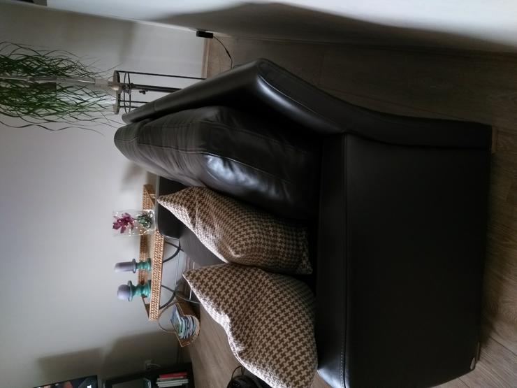 Leder-Sofa Zweisitzer - Couch - Bild 5