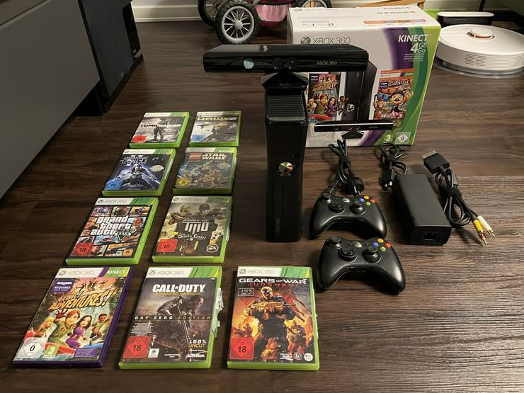 XBOX 360 mit Kinect und 2 Controller + 9 Spiele - Xbox Konsolen & Controller - Bild 6
