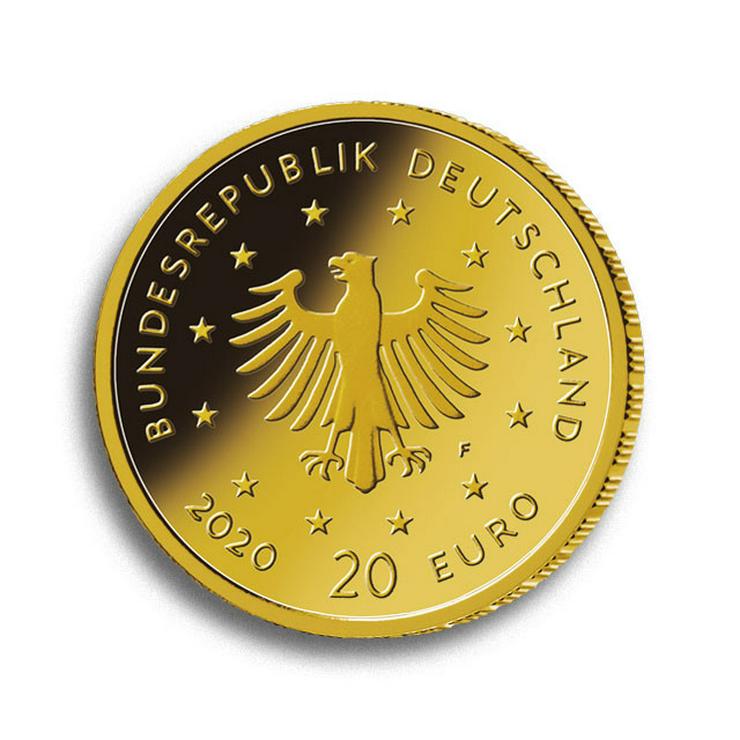 BRD Goldeuro Satz 5 x 20 Euro Heimische Vögel - Weißstorch 2020 SATZ - Euros - Bild 3