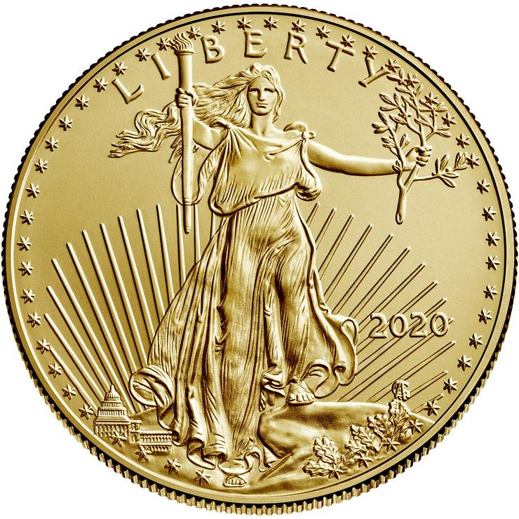 50$ American Eagle 2020 1 Unze Gold - Weitere - Bild 2