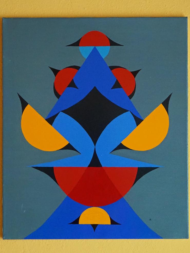 Bild 2: Mann und Frau - Mandala (A. Rasko 1981), Öl auf Leinwand