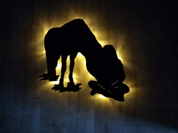 Bild 7: Dein eigenes Pferd als Wanddeko mit LED Beleuchtung
