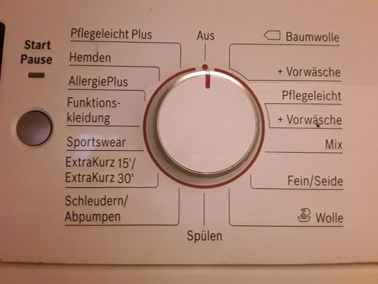 Bild 2: Waschmaschine der Marke Bosch, Modell WAK28227, Energieeffizienzklasse A+++, 7 kg, NUR 1/2 Jahr in Gebrauch 