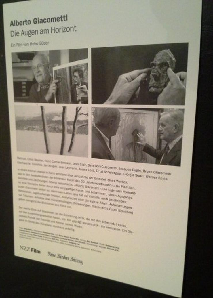 2001 Alberto Giacometti  NZZ Film + Neue Züricher Zeitung Flyer - Weitere - Bild 1