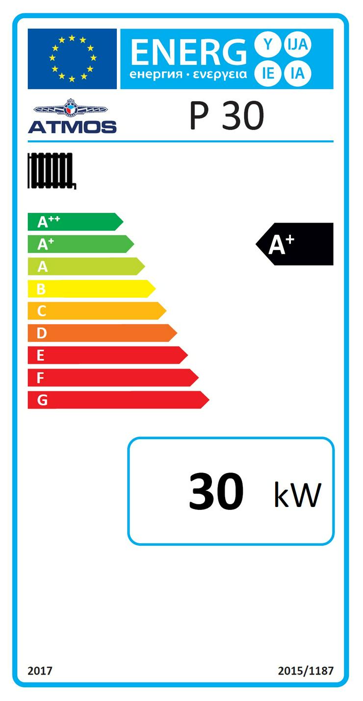 1A Atmos Pelletkessel P 30 + Holz Notbetrieb + Brenner + Schnecke - Holz- & Pelletheizung - Bild 2