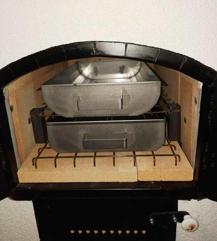 Bild 7: Mobiler Holzbackofen, Originaler ungarische handgemachte Gartenbackofen. Pizzaofen 