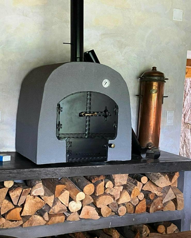 Bild 5: Mobiler Holzbackofen, Originaler ungarische handgemachte Gartenbackofen. Pizzaofen 